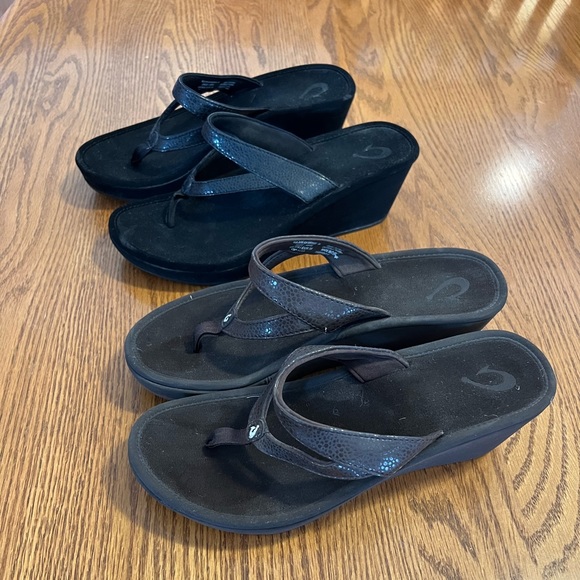 COPY - Women 8 olukai Ohana platform wedge waterproof sandal beach shoe BROWN - Picture 4 of 7